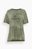 C est La Fucking Vie Boy Tee in Olive