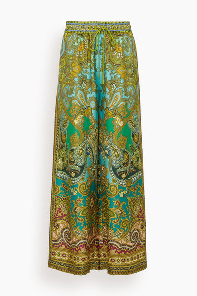 Clemenza Silk Pant in Multi
