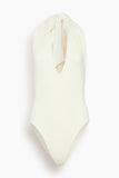 MORE NOIR Romy One Piece in Alabaster Cream