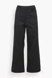 Proenza Schouler White Label Pants Cotton Twill Culotte in Black