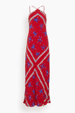Staud Cubism Dress in Painted Foulard
