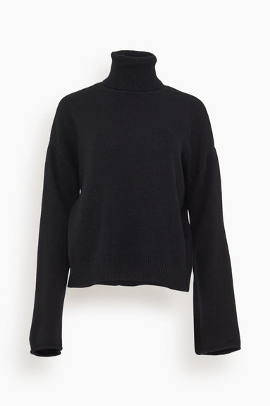 La Collection Sweaters Alicia Knit Top in Black