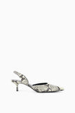 Staud Sebastian Slingback in White Snake