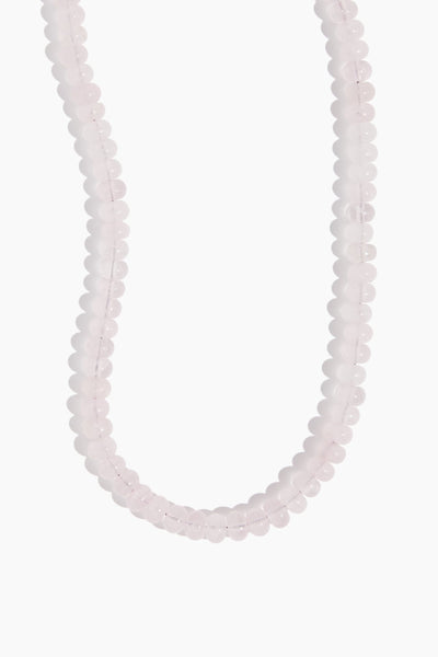 Candy Necklace in Smooth Rose Quartz
