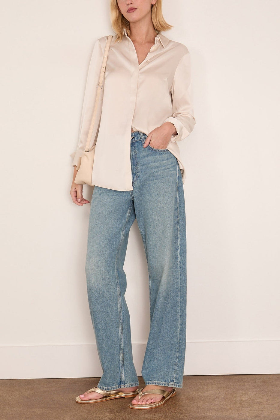 A.Emery Philippa Shirt in Oyster