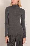 A.Emery Wynter Top in Mid Grey Melange