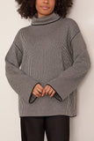 A.Emery Harriet Knit in Black/White