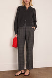 A.Emery Herman Knitted Bomber in Charcoal Melange