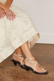 A.Emery Strappy Heels Hyde Heeled Sandal in Eggshell A.Emery Hyde Heeled Sandal in Eggshell