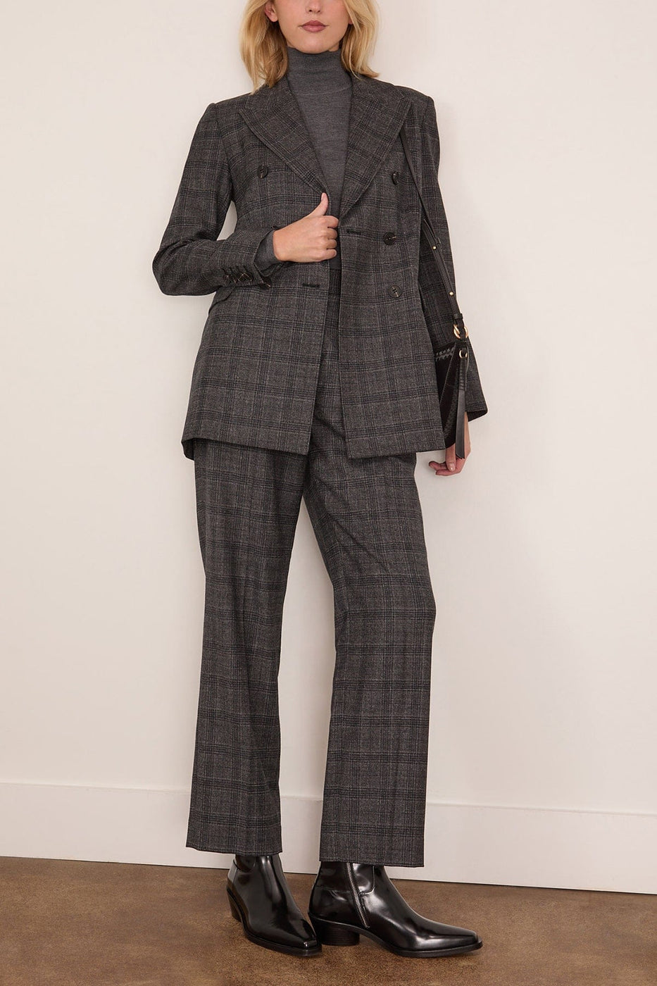 A.Emery Otto Pant in Black Check