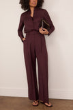A.Emery Philippa Wool Shirt in Mulberry