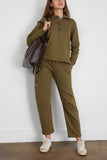 Arlo Mott Baltic Barrel Leg Sweatpants in Olive