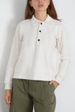 Arlo Mott Elliot Polo Pullover in Chalk