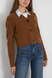 Arlo Mott Perry Boxy Cardigan in Cinnamon