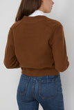 Arlo Mott Perry Boxy Cardigan in Cinnamon