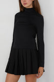 Arlo Mott Prince Long Sleeve Turtleneck in Black