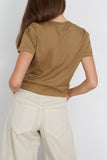 Arlo Mott Willow Short Sleeve Tee in Khaki