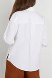 Arlo Mott Watts Side Button Shirt in White