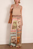 Alemais Alberta Silk Pant in Multi
