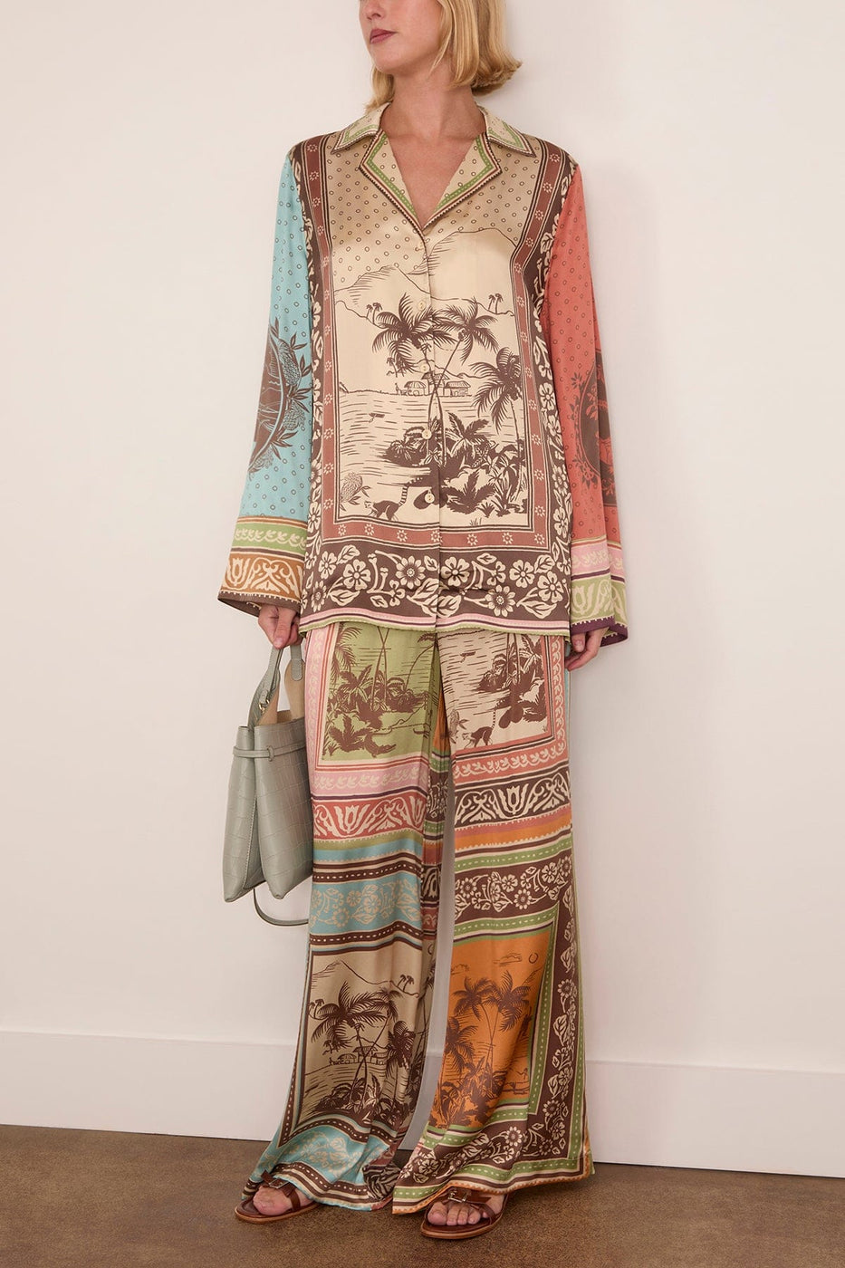 Alemais Alberta Silk Shirt in Multi