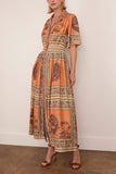 Alemais Alberta Smocked Shirtdress in Multi