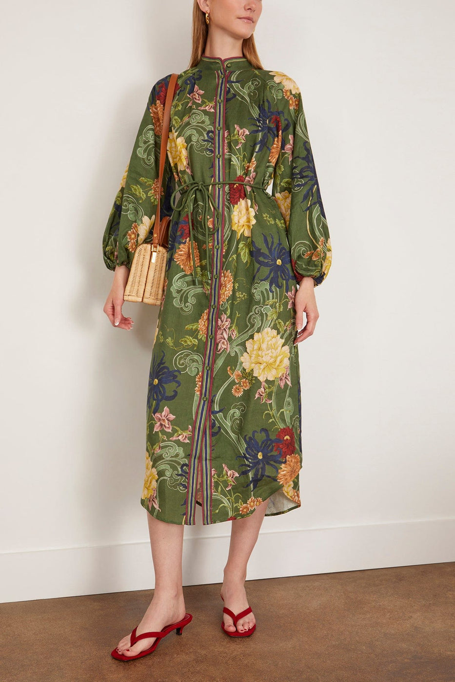 Alemais Casual Dresses Avery Shirtdress in Green Avery Shirtdress in Green