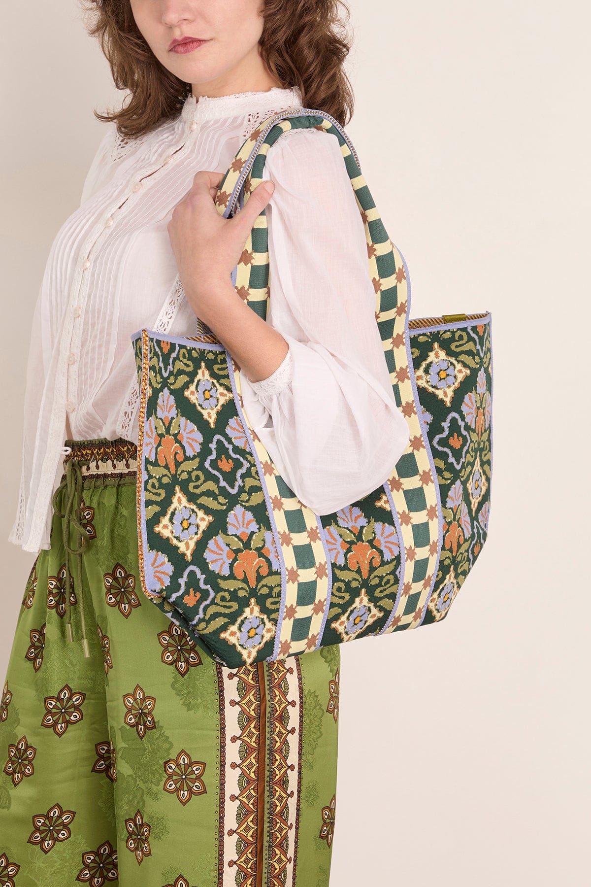 Alemais Cece Jacquard Maxi Tote in Multi