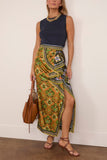 Alemais Cece Spliced Silk Skirt in Multi