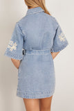 Alemais Casual Dresses Charlene Denim Mini Dress in Light Wash Alemais Charlene Denim Mini Dress in Light Wash