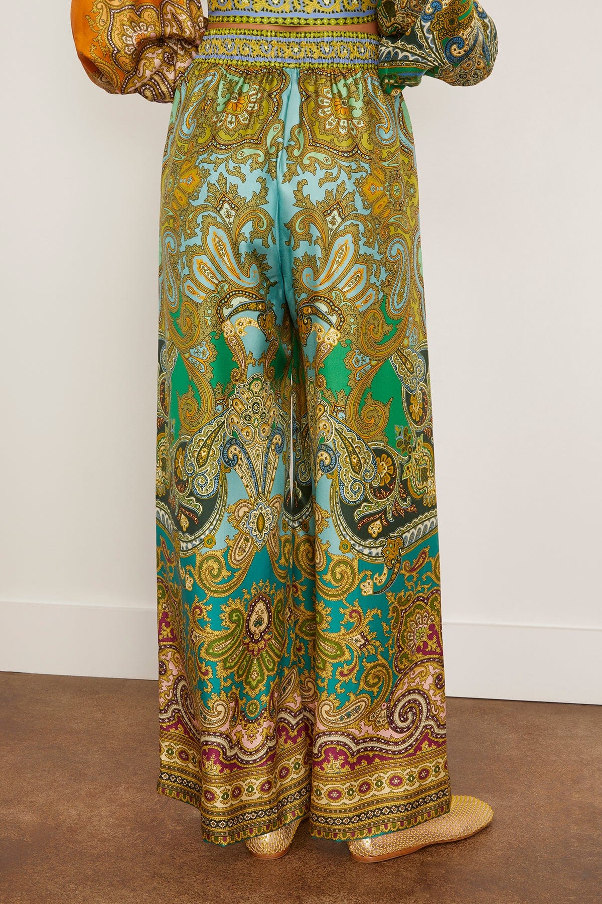 Alemais Clemenza Silk Pant in Multi