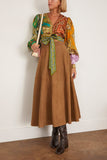 Alemais Clemenza Spliced Crop Silk Blouse in Multi