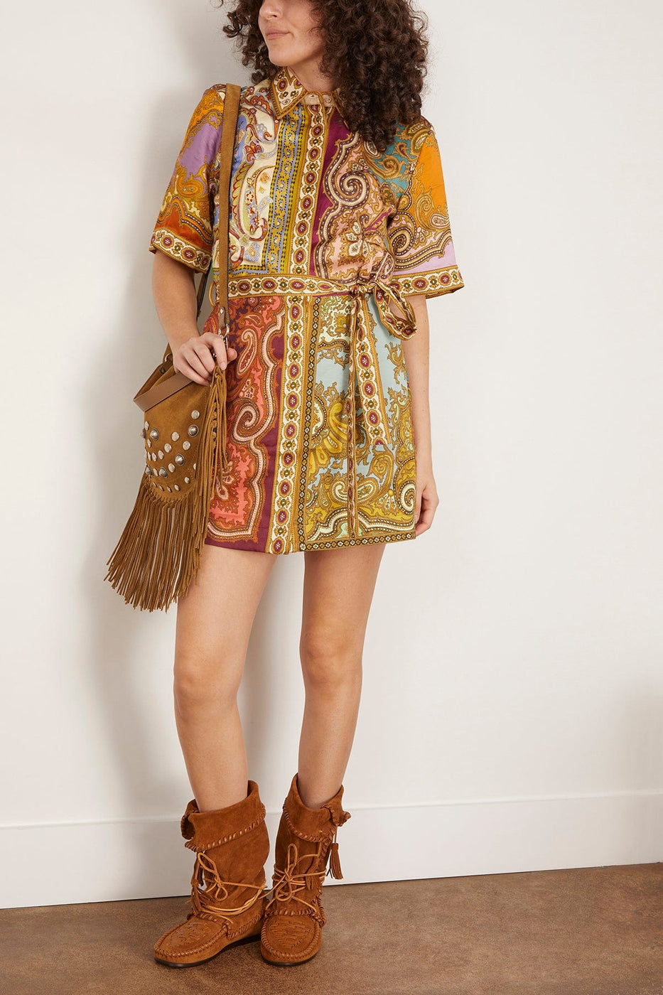Alemais Clemenza Spliced Mini Dress in Multi