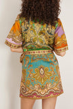 Alemais Clemenza Spliced Mini Dress in Multi