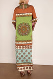 Alemais Contina Silk Midi Dress in Multi