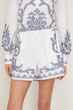 Alemais Shorts Hazel Embroidered Short in White Alemais Hazel Embroidered Short in White