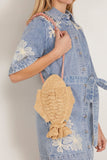 Alemais Cross Body Bags Horizon Raffia Fish Cross Body in Natural Alemais Horizon Raffia Fish Cross Body in Natural