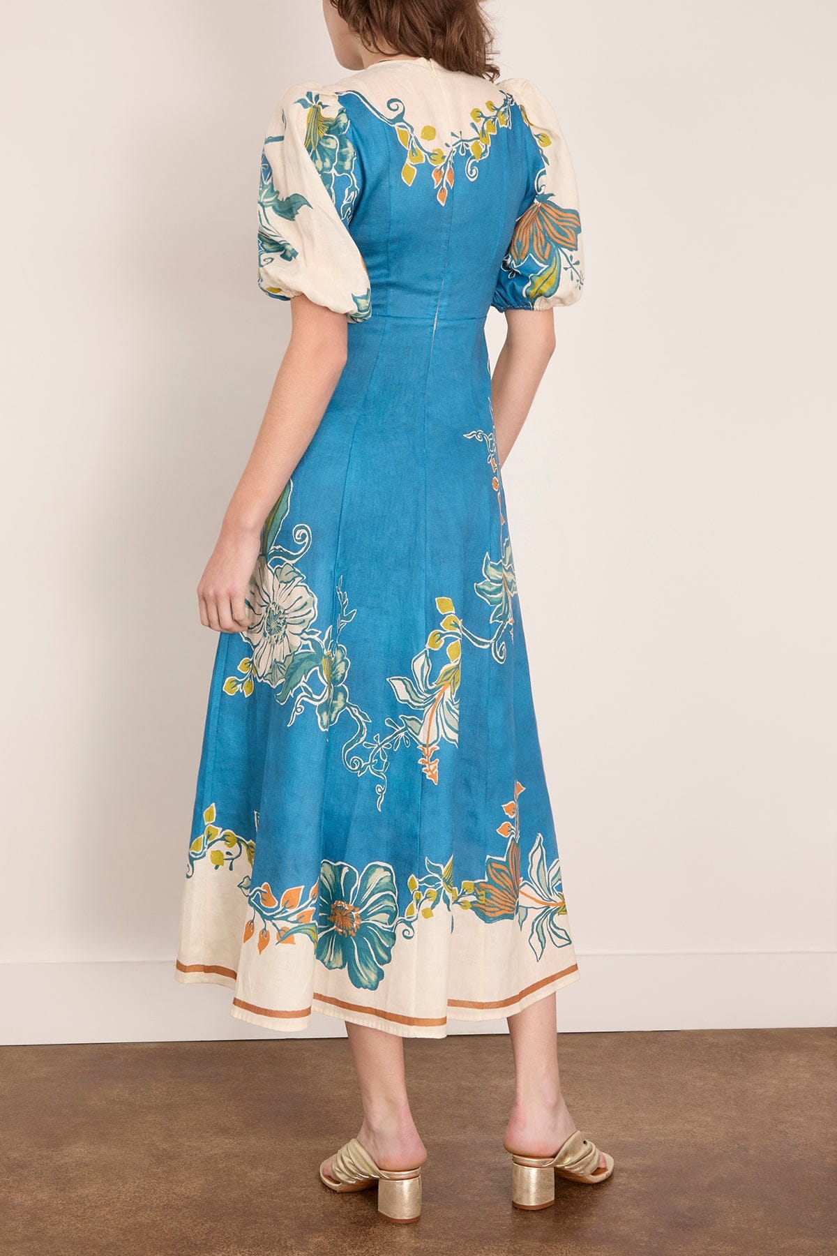 Alemais Luda Midi Dress in Blue Hampden Clothing Alemais Luda Midi Dress in Blue Hampden Clothing