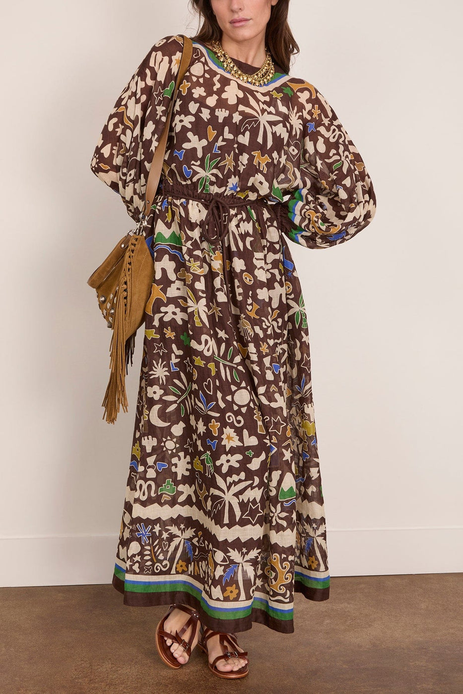 Alemais Maroc Midi Dress in Multi