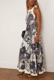 Alemais Mickey Midi Dress in Navy
