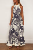 Alemais Mickey Midi Dress in Navy