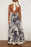Alemais Mickey Midi Dress in Navy