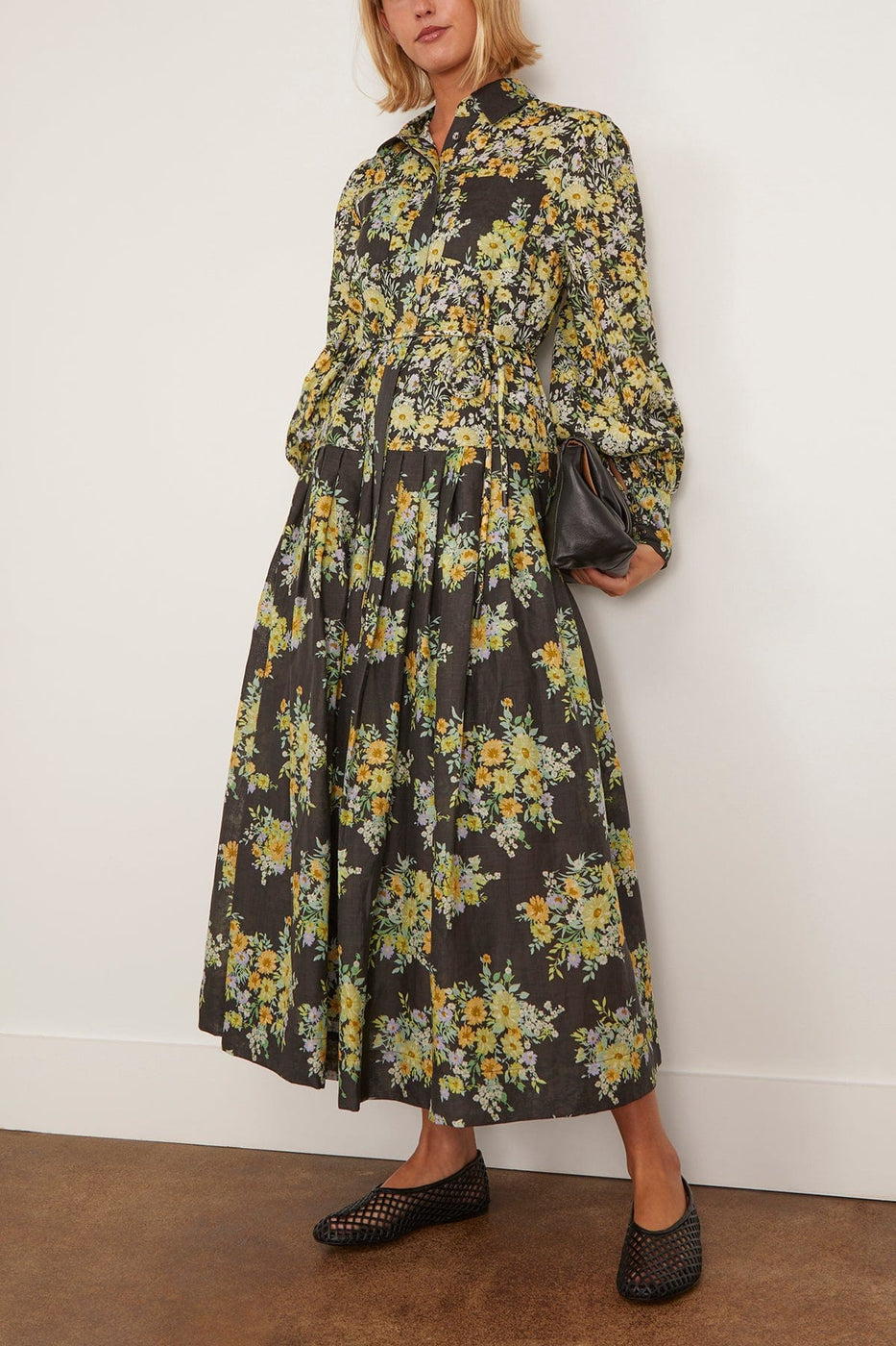 Alemais Nina Shirtdress in Black