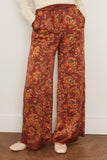 Alemais Seraphina Silk Pant in Burgundy