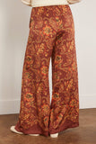 Alemais Seraphina Silk Pant in Burgundy