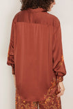 Alemais Seraphina Silk Shirt in Burgundy
