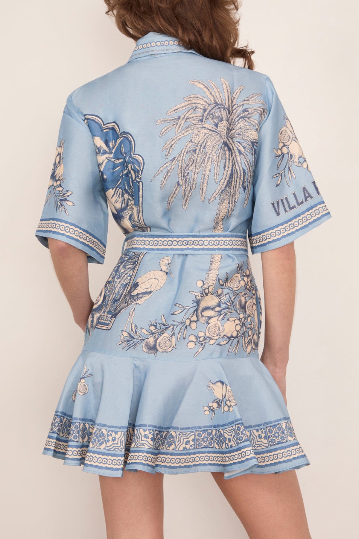 Alemais Villa Romantica Mini Dress in BLUE 6 / BLUE Alemais Villa Romantica Mini Dress in BLUE 6 / BLUE