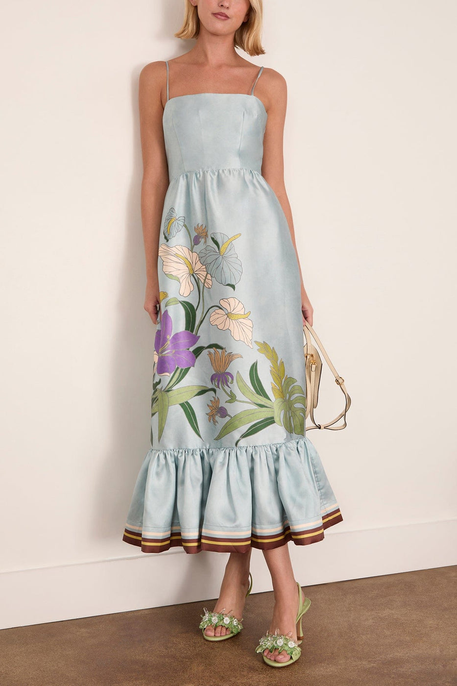 Alemais Alfie Midi Dress in Ice Blue