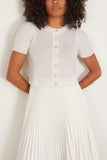 Allude Rd Cardigan in Fleur De Sel