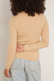 Allude V Cardigan in Macadamia