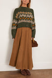 Altuzarra Cammie Sweater in Dark Forest Fairisle